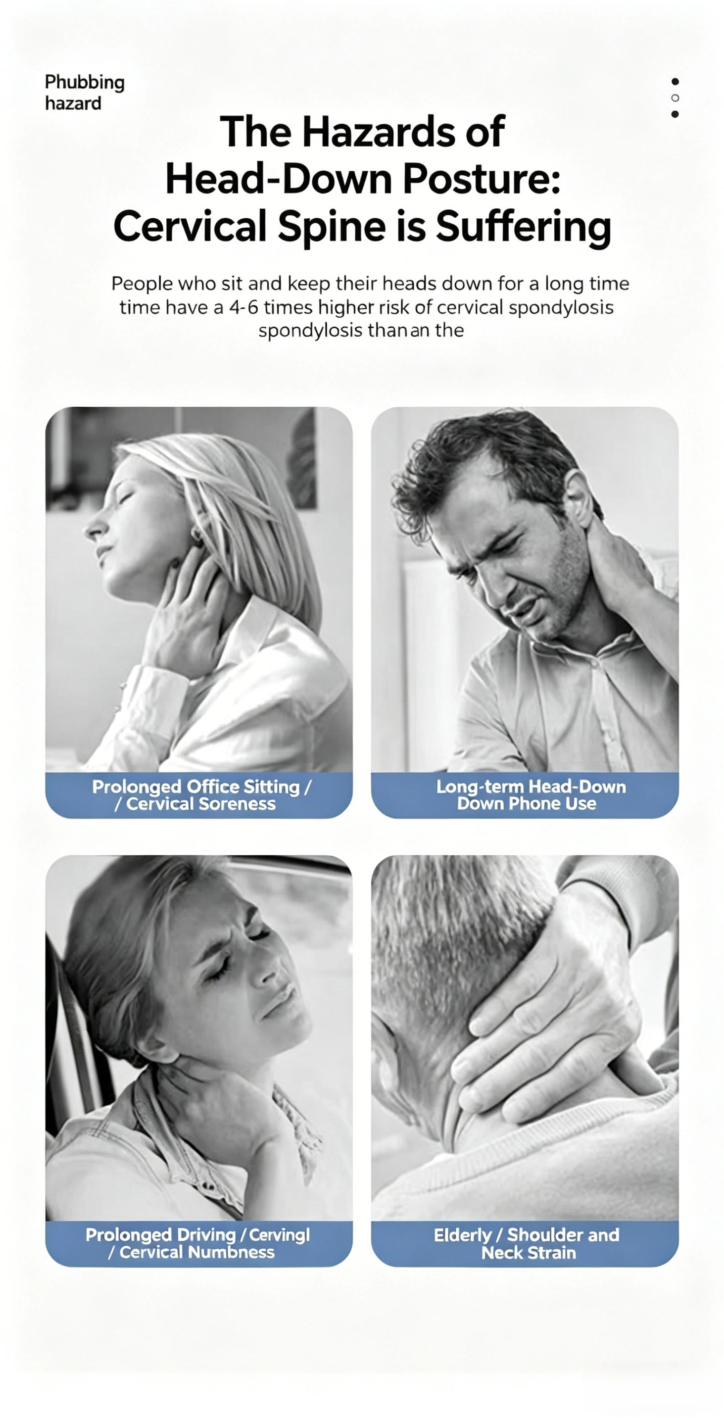 NeckRelaxo neck brace relieves pain from text neck and poor posture